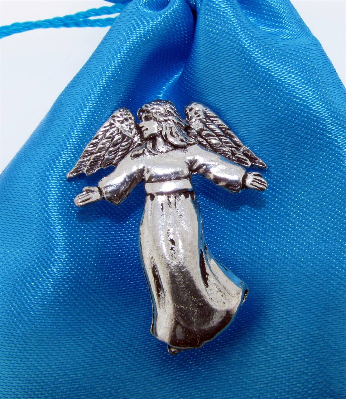 Angel Pin Badge - high quality pewter gifts from Pageant Pewter