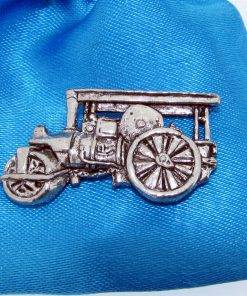 Steam Roller Pin Badge - high quality pewter gifts from Pageant Pewter