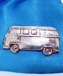 Camper (side view) Pin Badge - high quality pewter gifts from Pageant Pewter