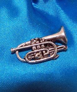 Cornet Pin Badge - high quality pewter gifts from Pageant Pewter