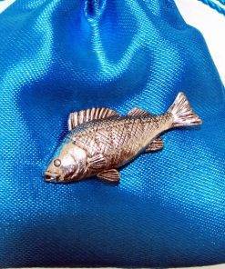 Perch Pin Badge - high quality pewter gifts from Pageant Pewter