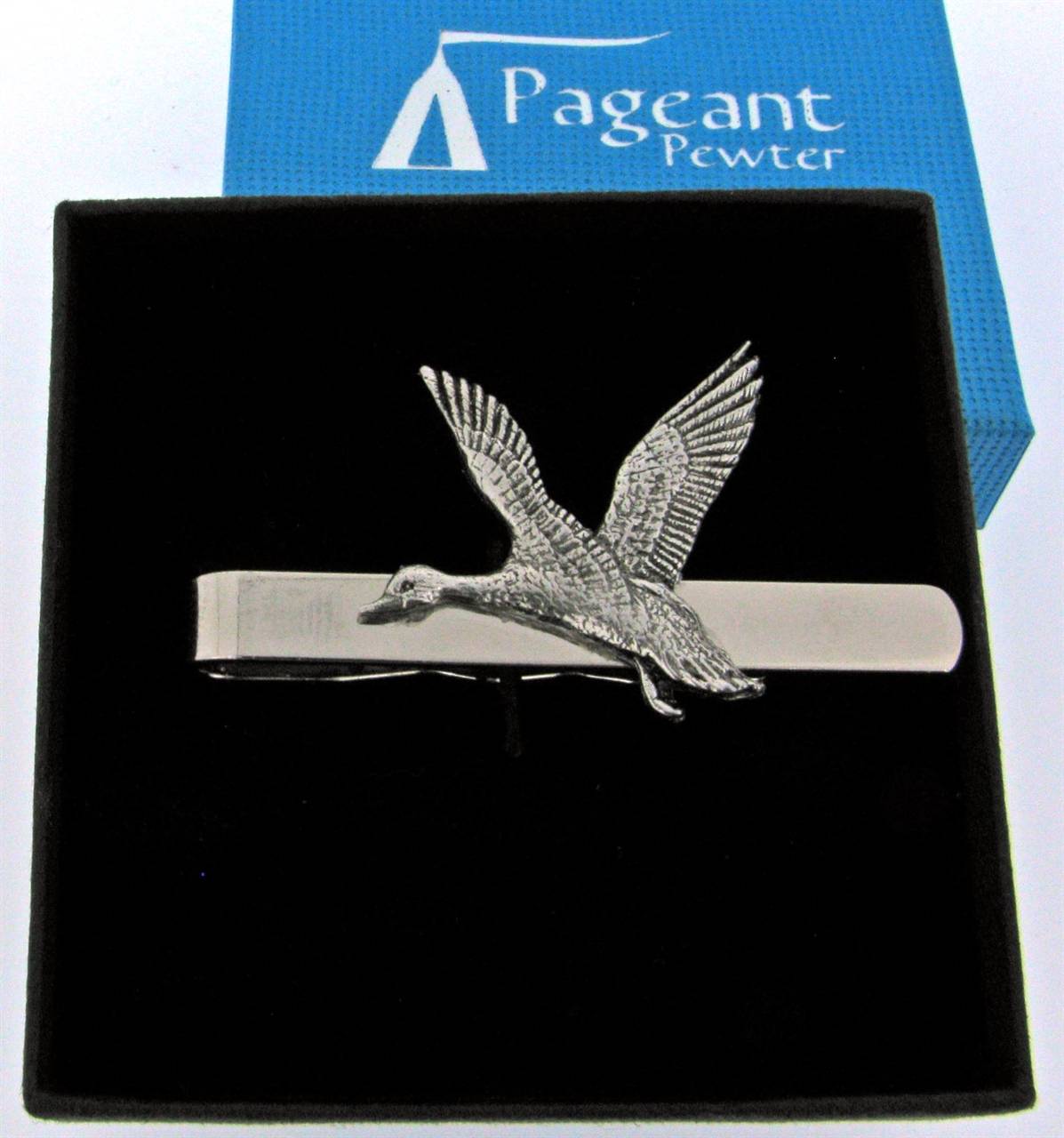 Mallard Tie Clip - high quality pewter gifts from Pageant Pewter