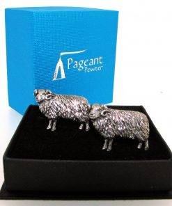 Sheep Cufflinks - high quality pewter gifts from Pageant Pewter