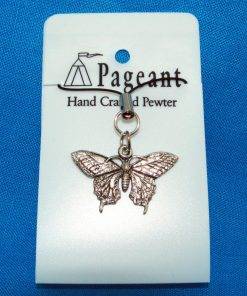 Butterfly Phone / Bag Charm - high quality pewter gifts from Pageant Pewter