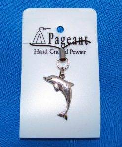 Dolphin Phone / Bag Charm - high quality pewter gifts from Pageant Pewter