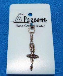 Ballerina Phone / Bag Charm - high quality pewter gifts from Pageant Pewter