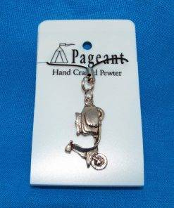 Scooter L Phone / Bag Charm - high quality pewter gifts from Pageant Pewter