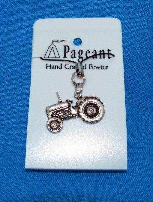 Tractor Phone / Bag Charm - high quality pewter gifts from Pageant Pewter