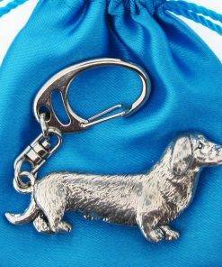 Dacshund Keyring - high quality pewter gifts from Pageant Pewter