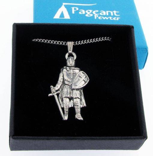 Knight Pendant - high quality pewter gifts from Pageant Pewter