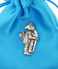 Medieval Pilgrim Pin Badge - high quality pewter gifts from Pageant Pewter