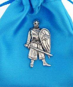 Norman Soldier Pin Badge - high quality pewter gifts from Pageant Pewter