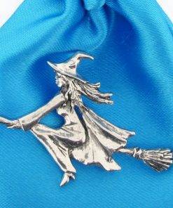 Witch Pin Badge - high quality pewter gifts from Pageant Pewter
