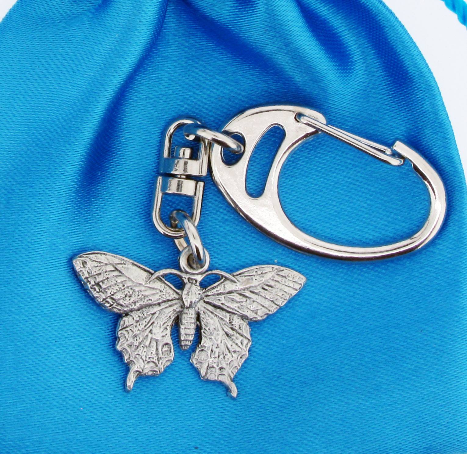 Butterfly Keyring - Pageant Pewter